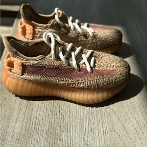 Stylish Kids Tan and Orange Sneakers